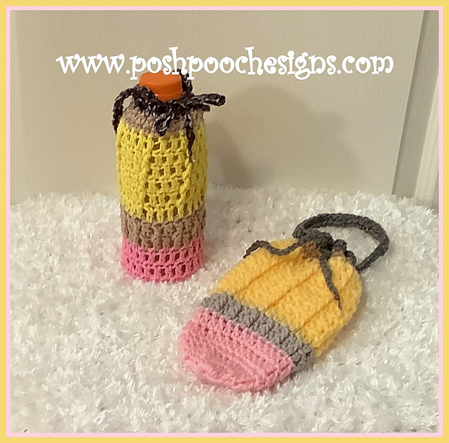 Pencil Bottle Cozy And Bag