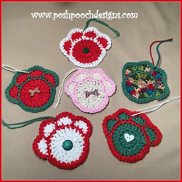 Paw Print Christmas Ornament