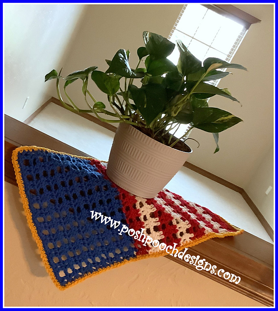 American Flag Doily
