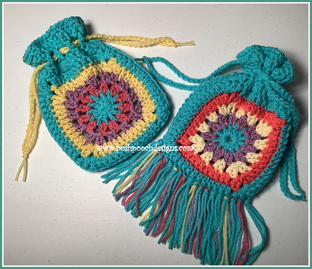 Flower Cluster Granny Bag