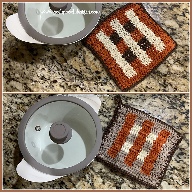 Fall Color Block Hot Pad