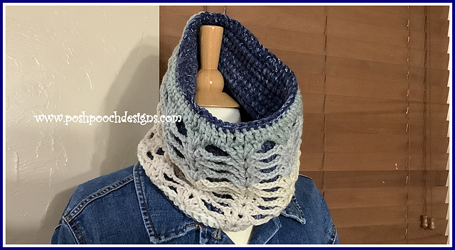 Denim And Lace Cowl