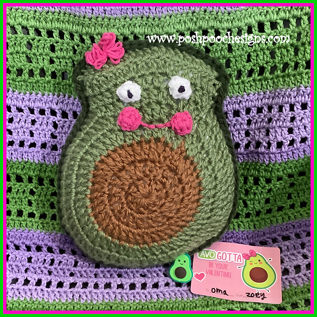 Smiling Avocado Pillow