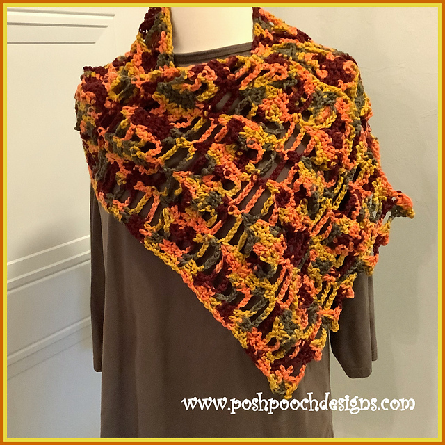Falling Leaves Wrap Scarf