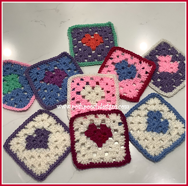 Accidental Heart Granny Square