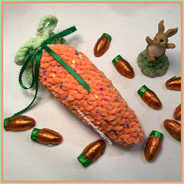 Fuzzy Carrot Stuffie And Bag