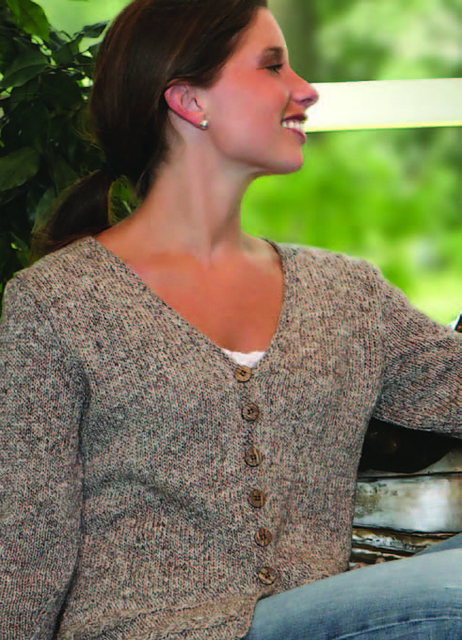 Sideways Cables Cardigan