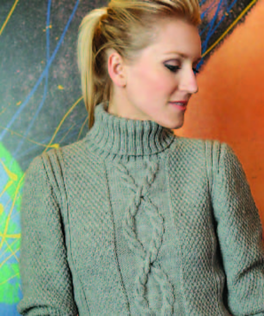 Cabled Oval Pullover