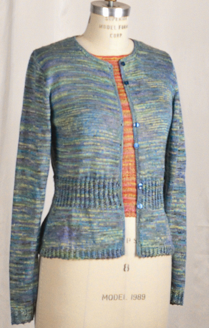 Double Silk T-shirt and Cardigan