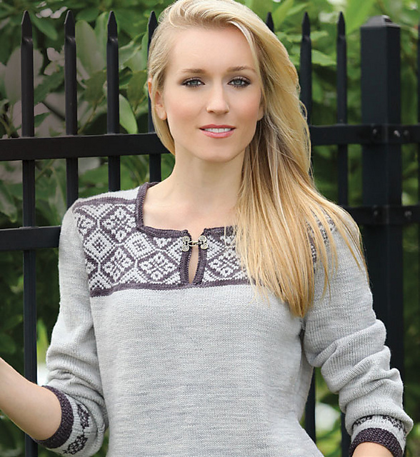 Ravelry Nordic Patterned Yoke Sweater pattern by Joyce Jones