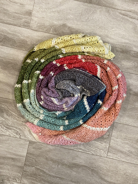 Jurassic Flora Shawl