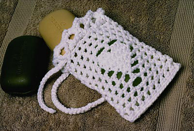 Love heart soap sachet