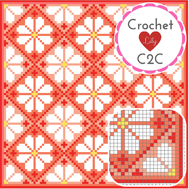 The White Daisy C2C blanket