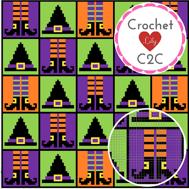 Witches C2C blanket