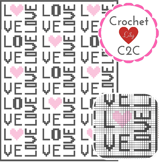 The Love C2C blanket