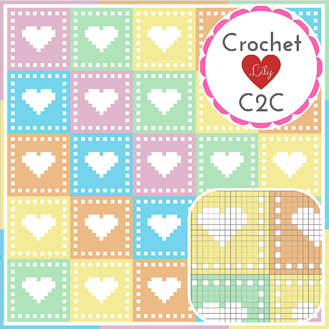 The Pastel Hearts Blanket