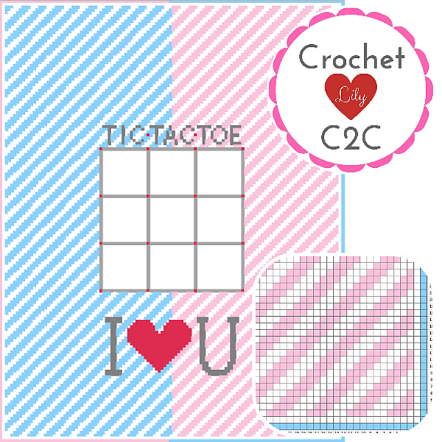 Tic-tac-toe C2C Blanket