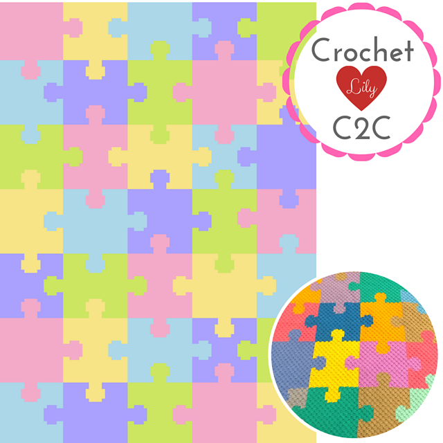 Puzzle Pieces C2C Blanket
