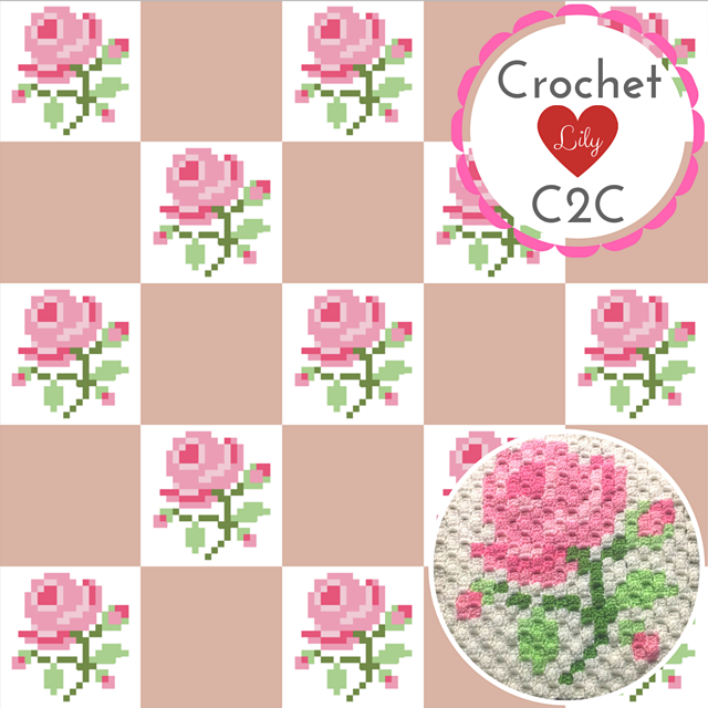 Roses C2C blanket