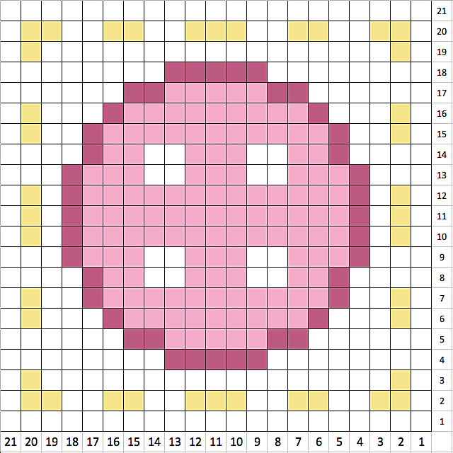 C2C coaster with a button