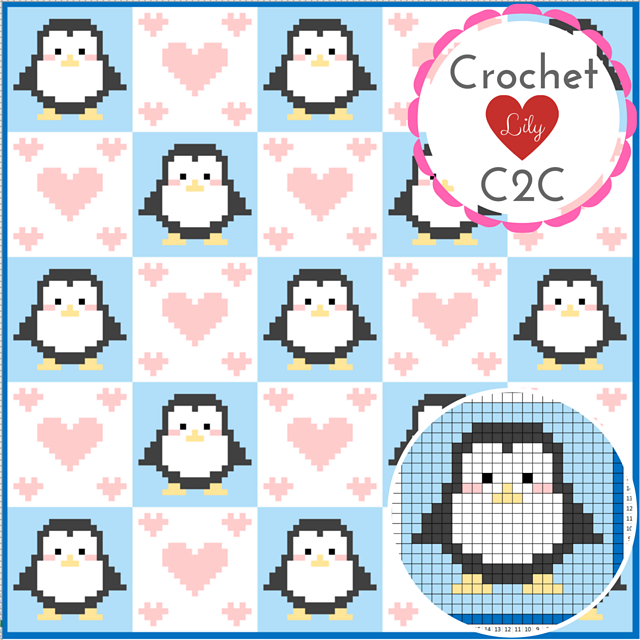 Penguins C2C blanket