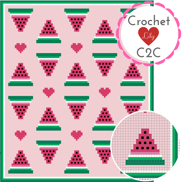 Watermelons C2C Blanket