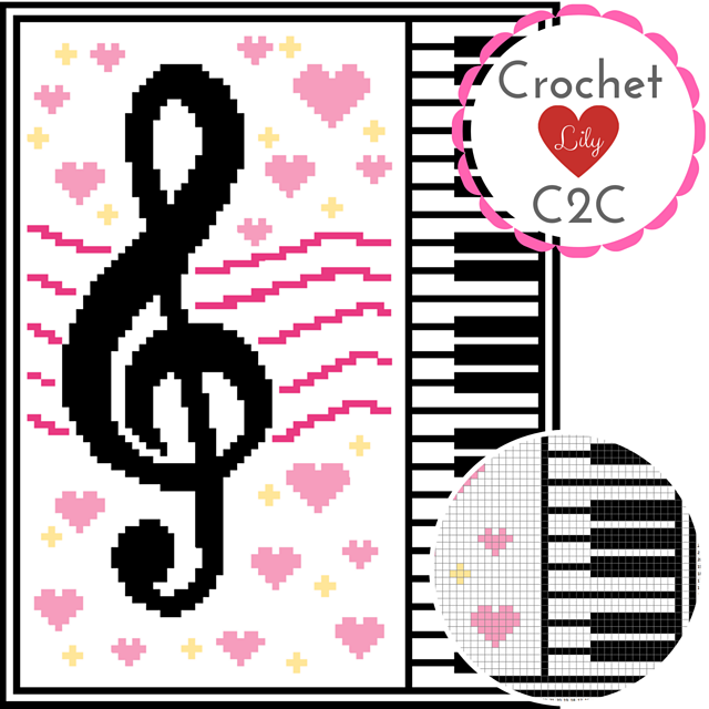 Love music C2C blanket
