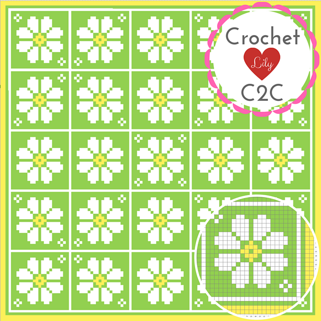 Daisy C2C blanket