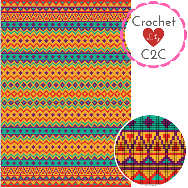 Aztec Big C2C blanket