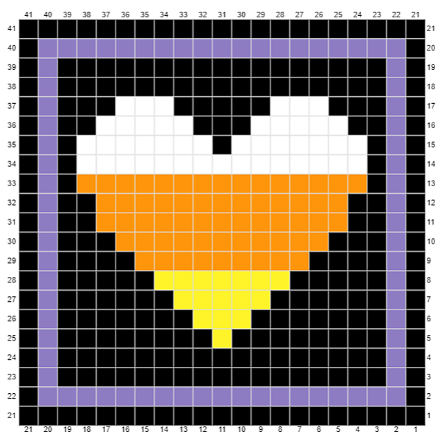 C2C coaster Halloween heart