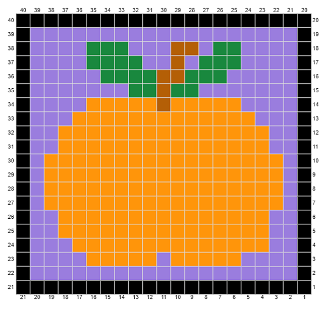 C2C coaster pumpkin