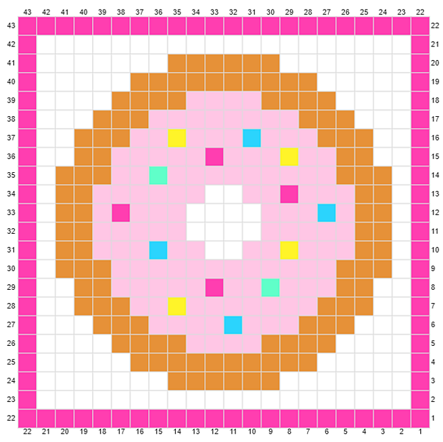 C2C coaster donut