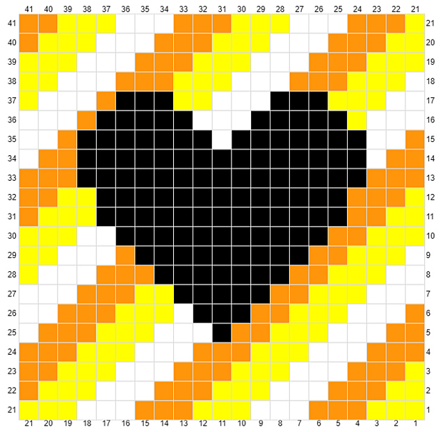 C2C coaster black heart