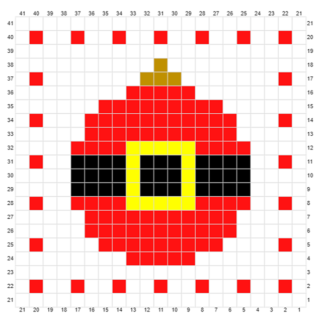 C2C coaster Santa suit ball