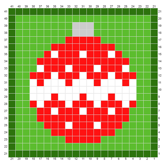 C2C Christmas tree ball
