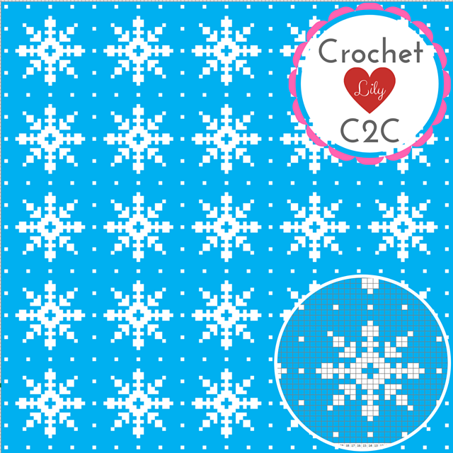 Snowflakes C2C blanket