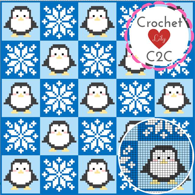 Penguins C2C blanket