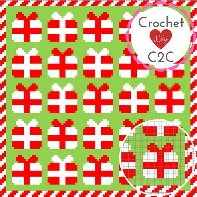 Gift boxes C2C blanket