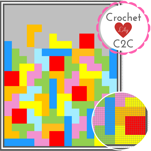 Tetris C2C blanket
