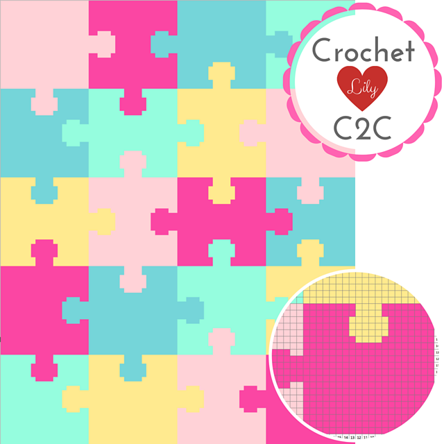Puzzle 4*5 C2C blanket