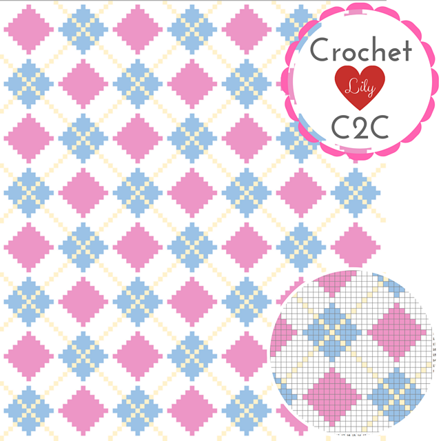 Diamonds C2C blanket