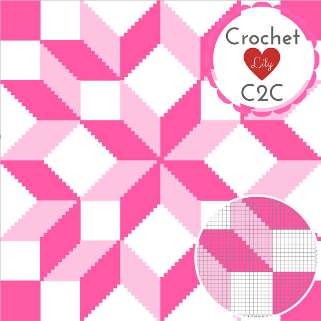 Carpenter star C2C blanket