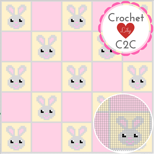 Bunnies C2C blanket