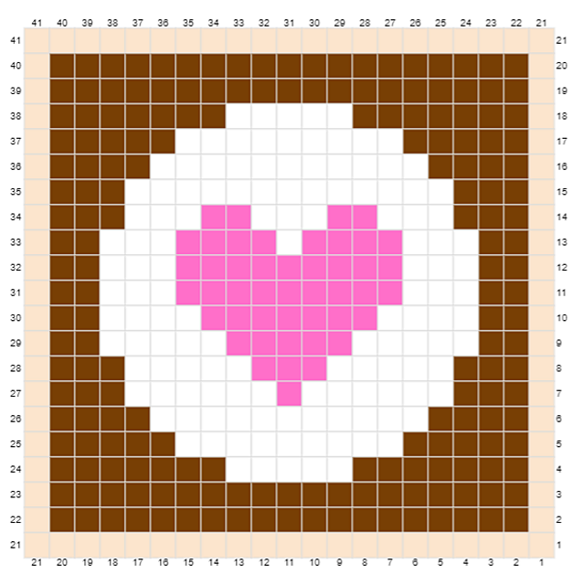 Sweet heart C2C bag