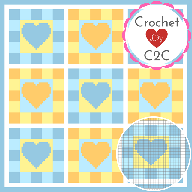 Ravelry: Baby heart C2C blanket pattern by Liliya Pervushina