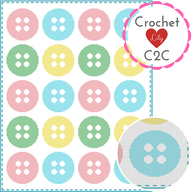 Buttons C2C blanket