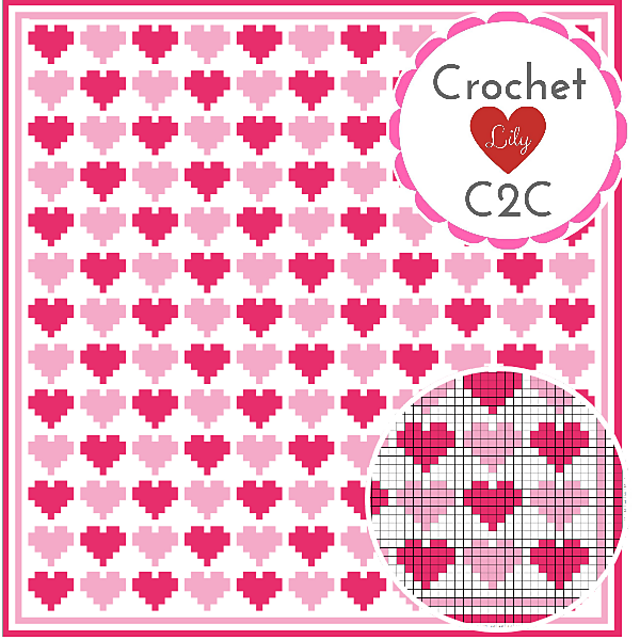The Sweet hearts C2C blanket