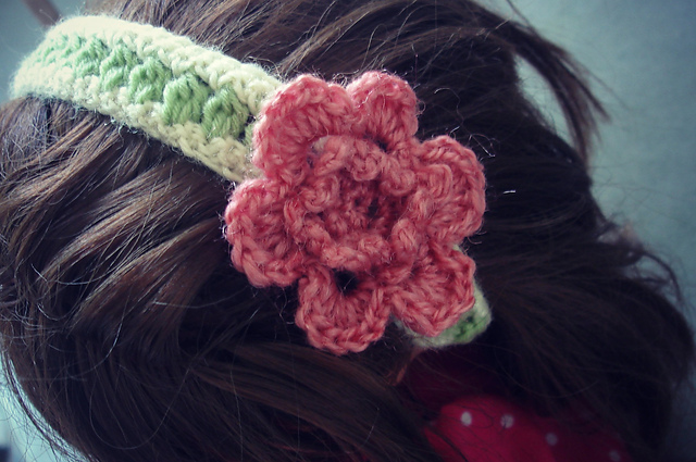 Headband with flower