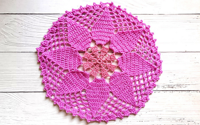 Pink doily