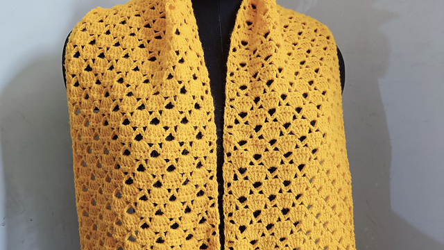 Gold rush scarf